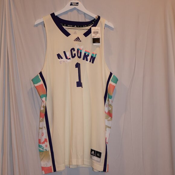 #1 Alcorn State Braves adidas Honoring Black Excellence Basketball Jersey - Picture 13 of 14
